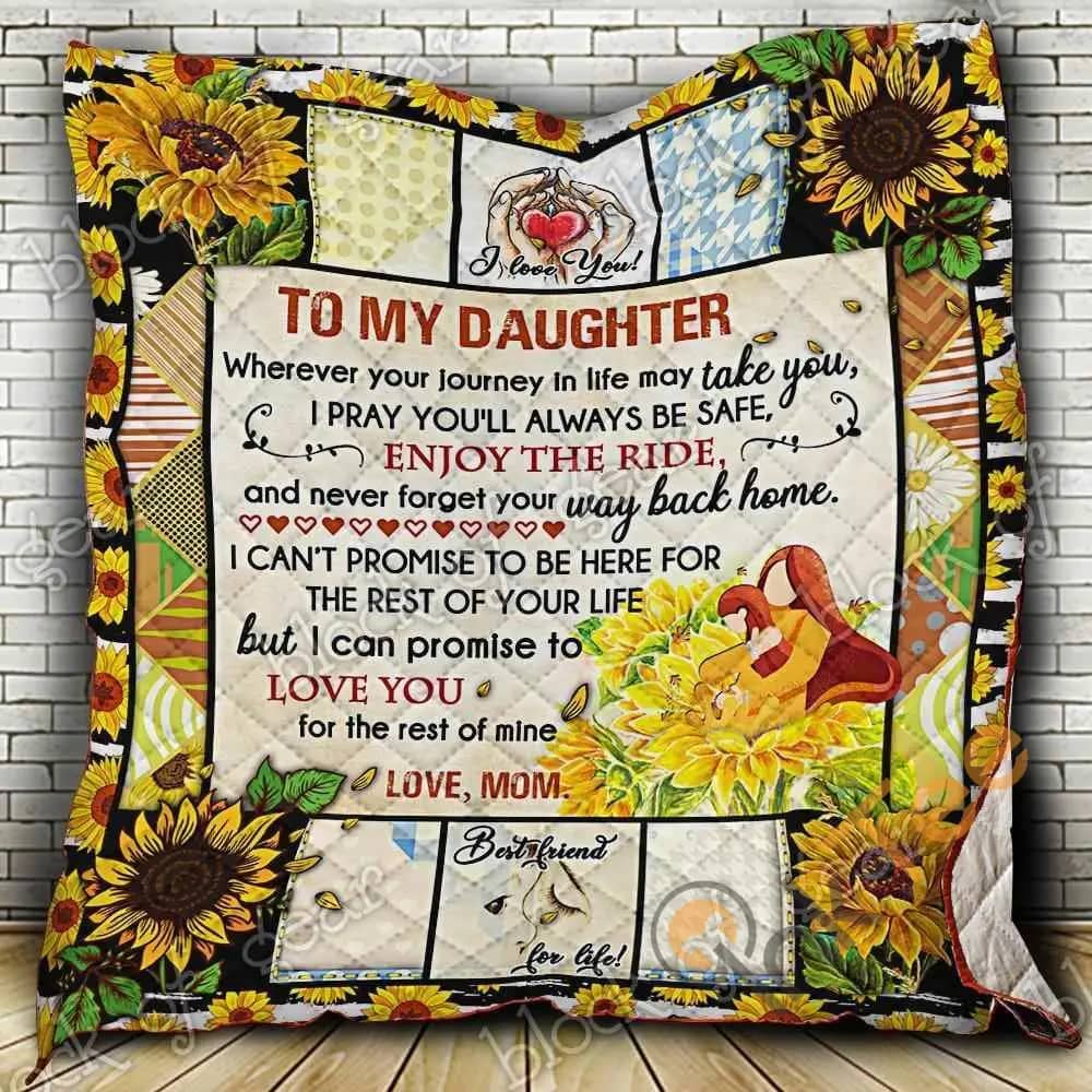 To My Daughter, Love, Mom  Blanket Kc1307 Quilt