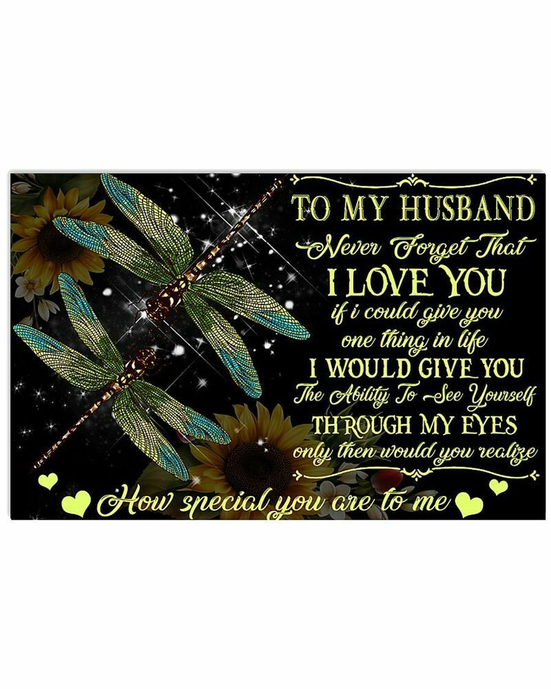 Inktee Store - To My Husband Horizontal Wall Decor (No Frame) Poster Image
