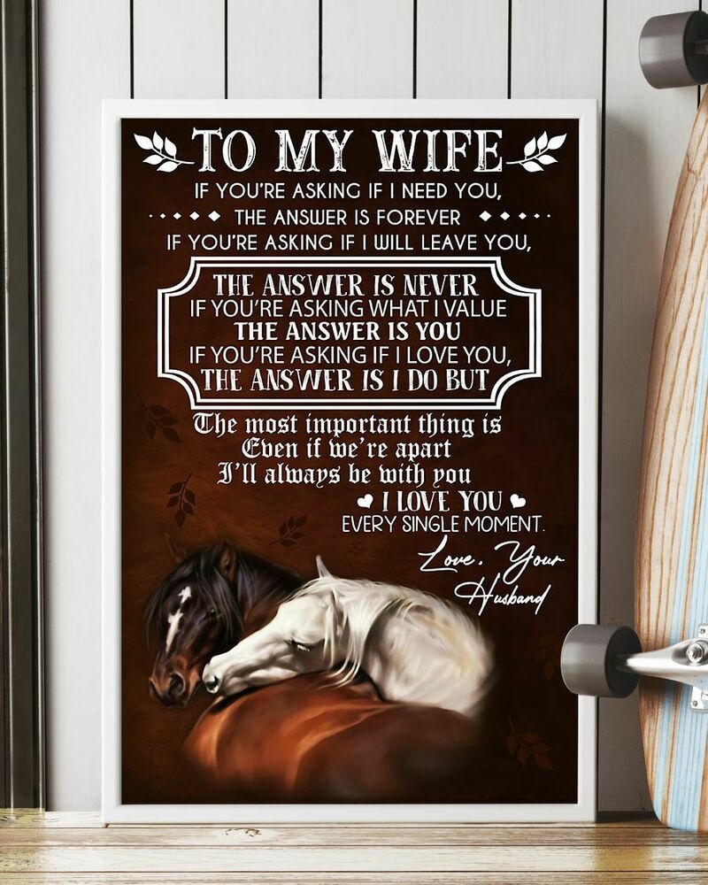 Inktee Store - To My Wife Vertical Wall Decor (No Frame) Poster Image