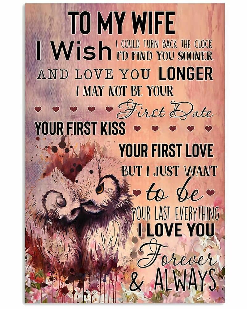 Inktee Store - To My Wife Vertical Wall Decor (No Frame) Poster Image