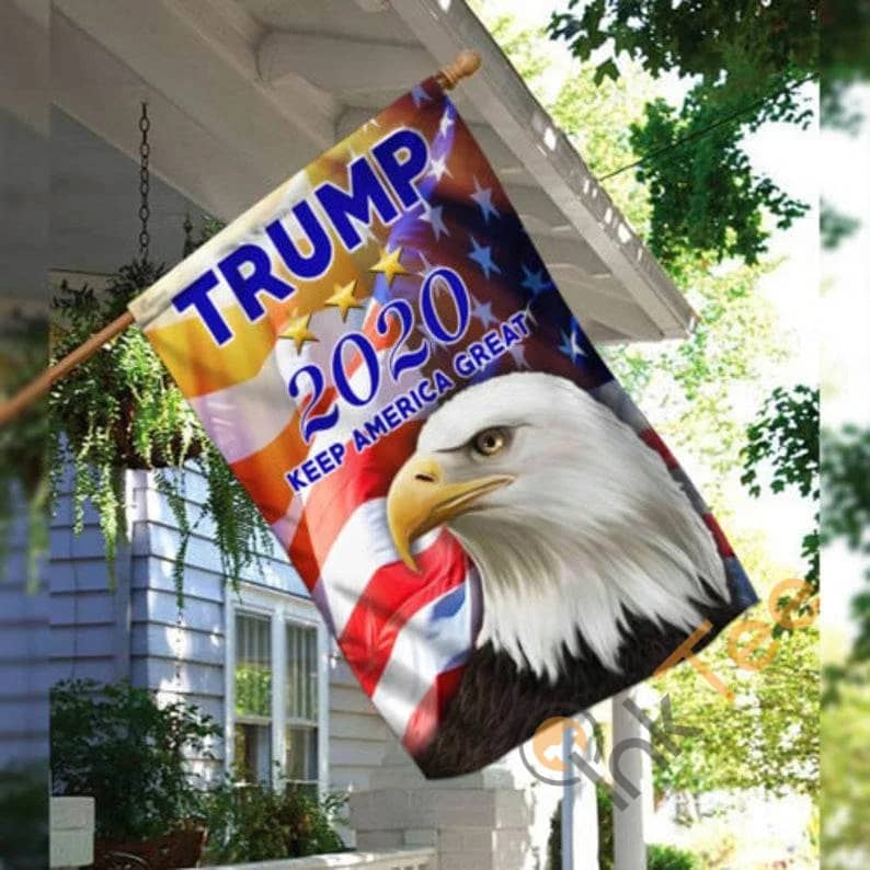 Trump 2020 Keep America Great Peace Nope Rustic Country Decor Sku 0151 House Flag