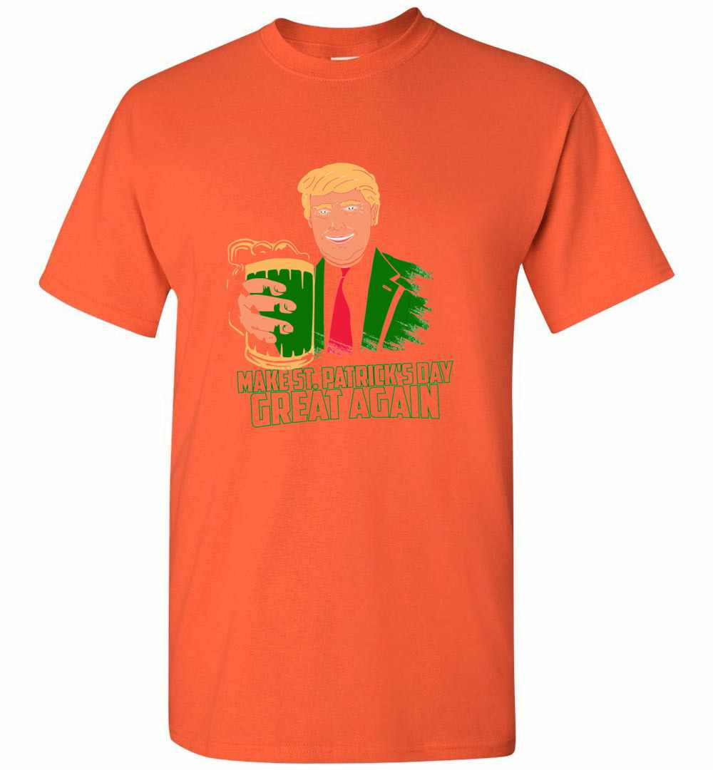 Inktee Store - Trump Make St Patrick'S Day Great Again Men'S T-Shirt Image