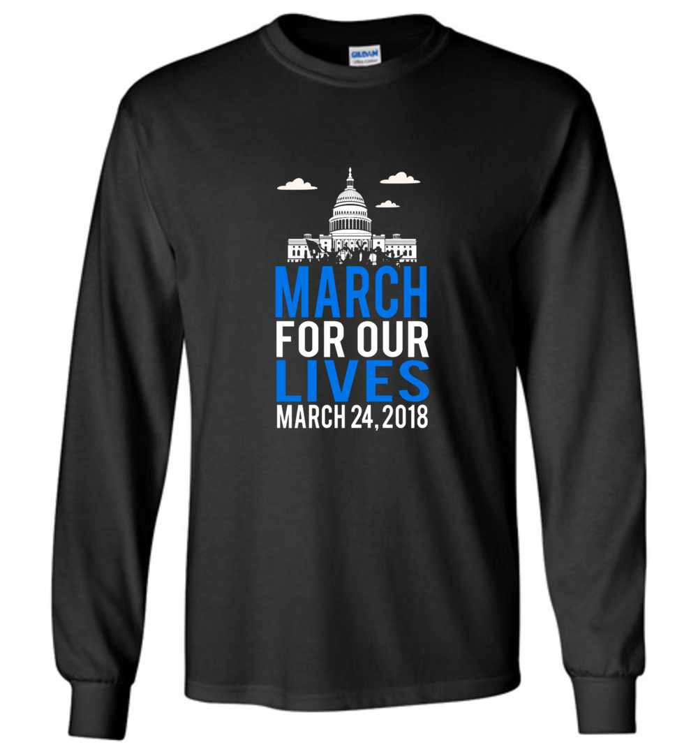 Inktee Store - March For Our Lives 2018 Long Sleeve T-Shirt Image