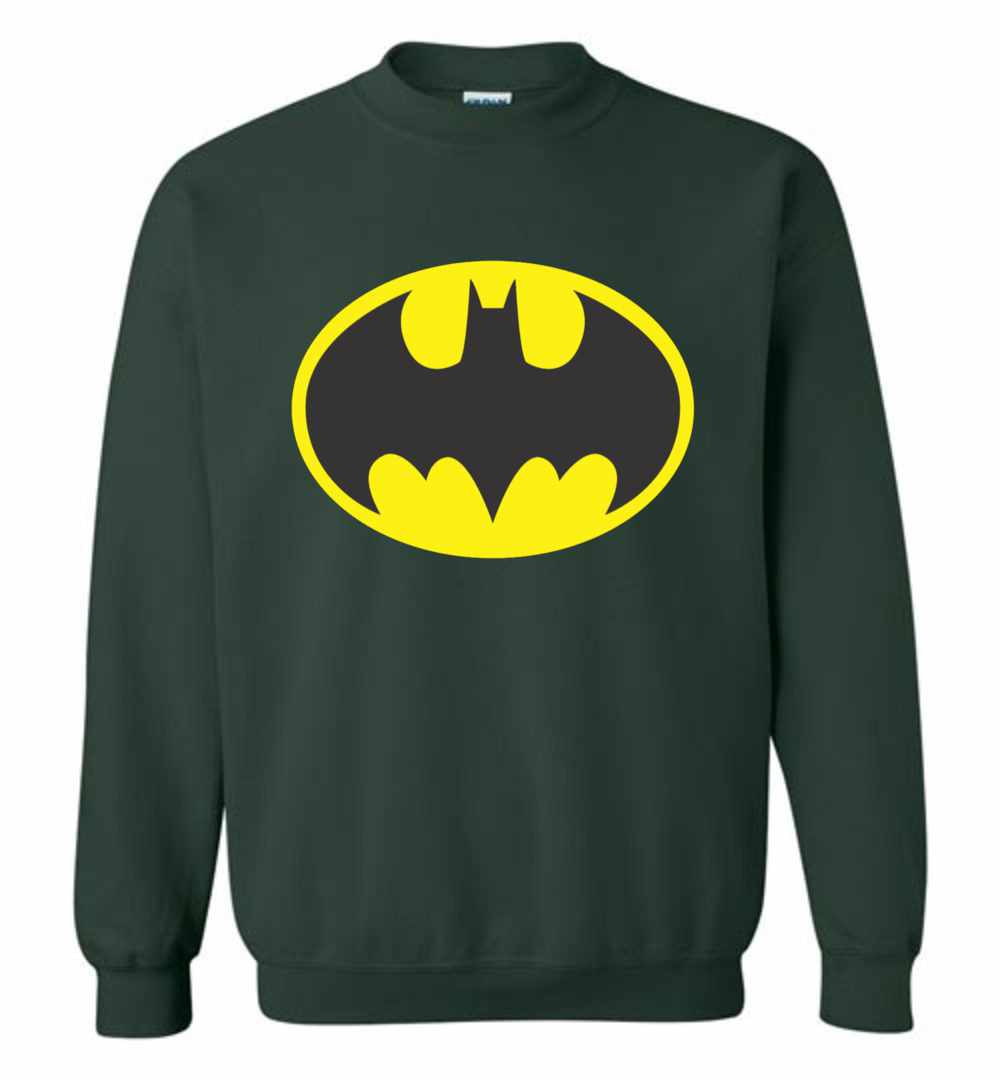 Inktee Store - Batman Symbol Bat Oval Logo Sweatshirt Image