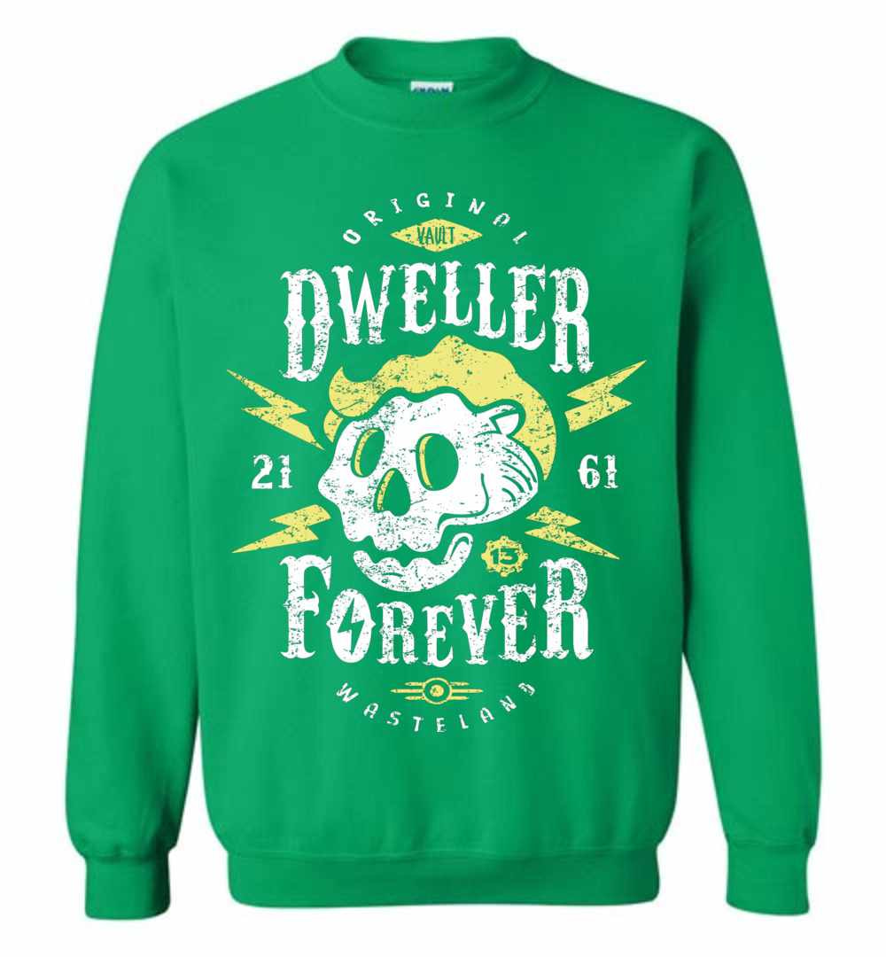 Inktee Store - Dweller Forever Original Wasteland Vault Est. 2161 Fallout Sweatshirt Image