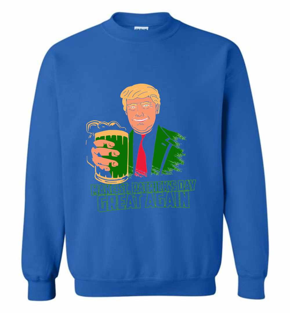 Inktee Store - Trump Make St Patrick'S Day Great Again Sweatshirt Image