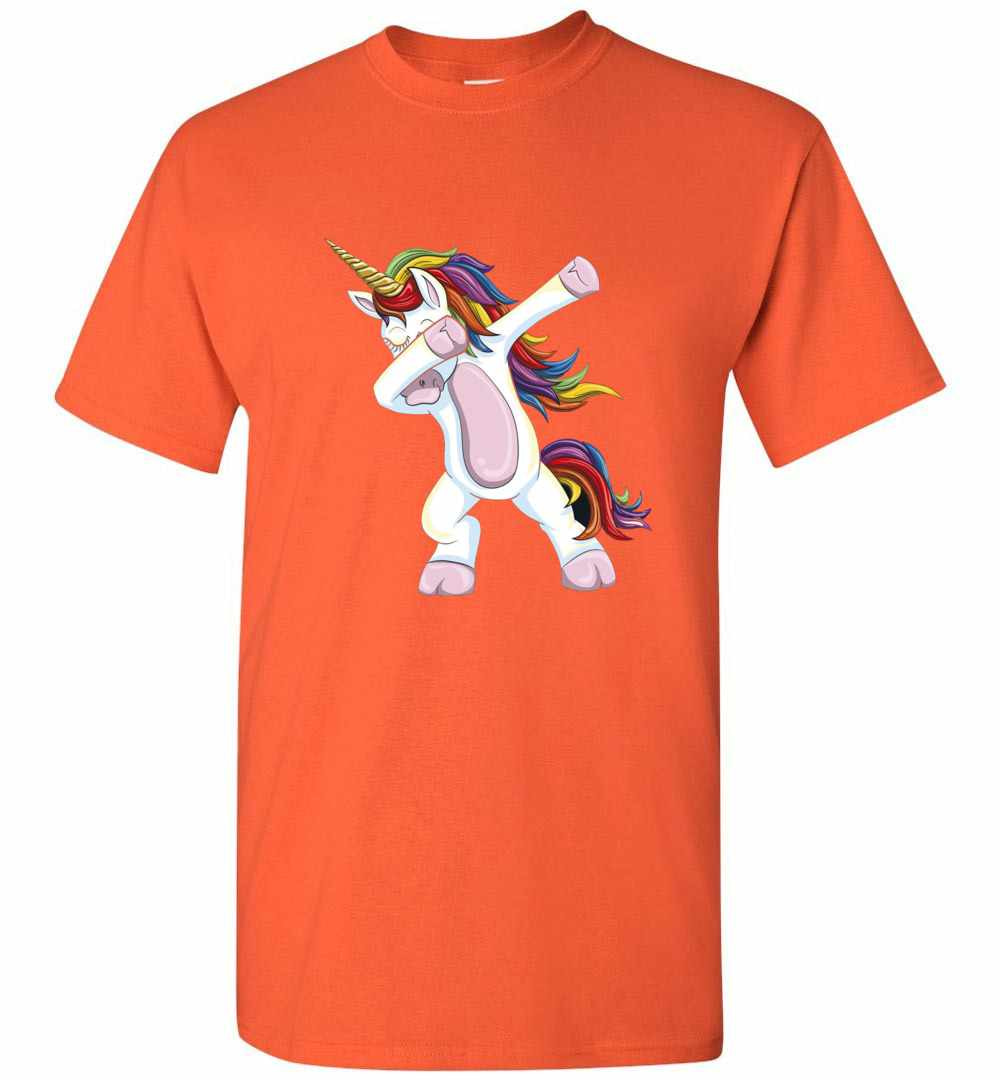 Inktee Store - Dabbing Unicorn Shirt - Funny Unicorn Dab Men'S T-Shirt Image