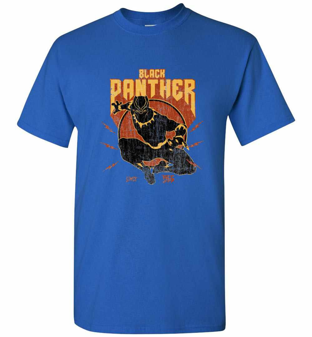 Inktee Store - Marvel Black Panther Action Since 1966 Retro Vintage Men'S T-Shirt Image