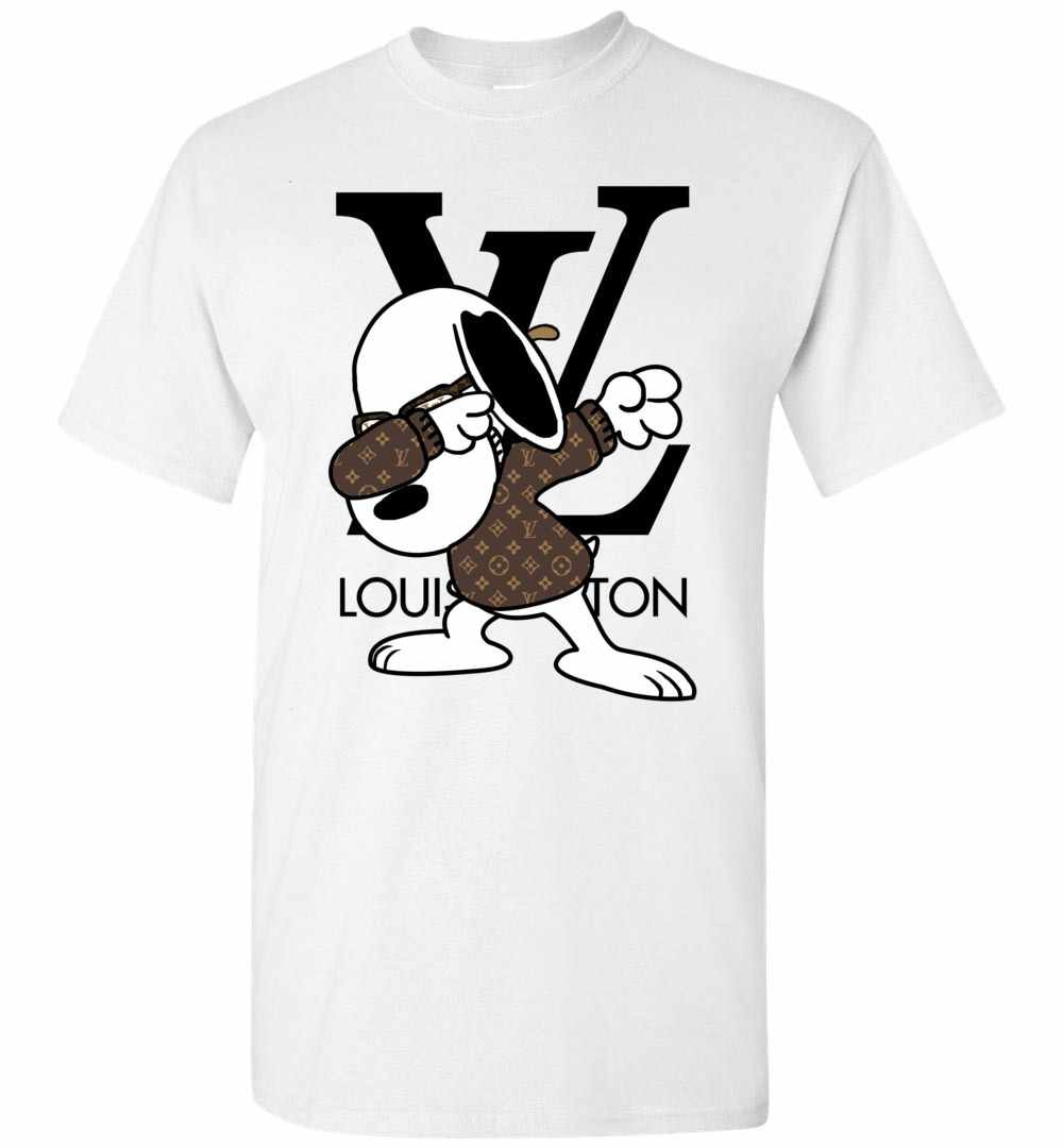 Inktee Store - Snoopy Louis Vuitton Dabbing Men'S T-Shirt Image