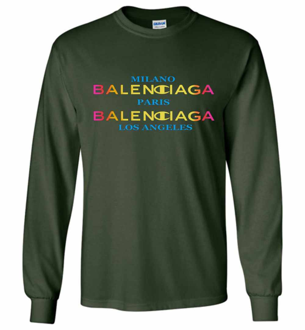 Inktee Store - Balenciaga X Champion Long Sleeve T-Shirt Image