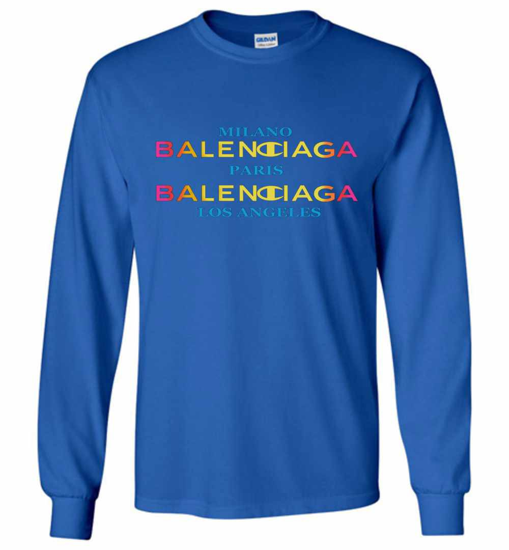Inktee Store - Balenciaga X Champion Long Sleeve T-Shirt Image