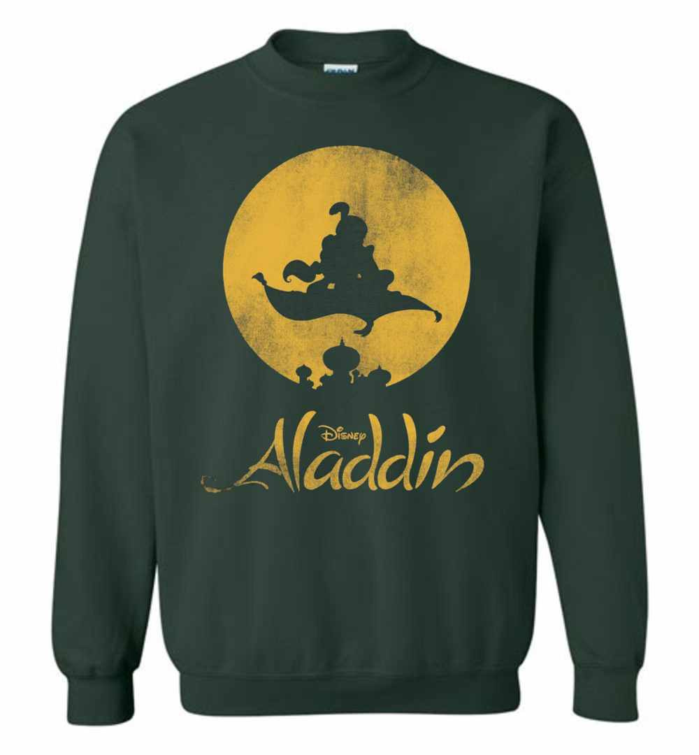 Inktee Store - Disney Aladdin Magic Carpet Silhouette Graphic Sweatshirt Image