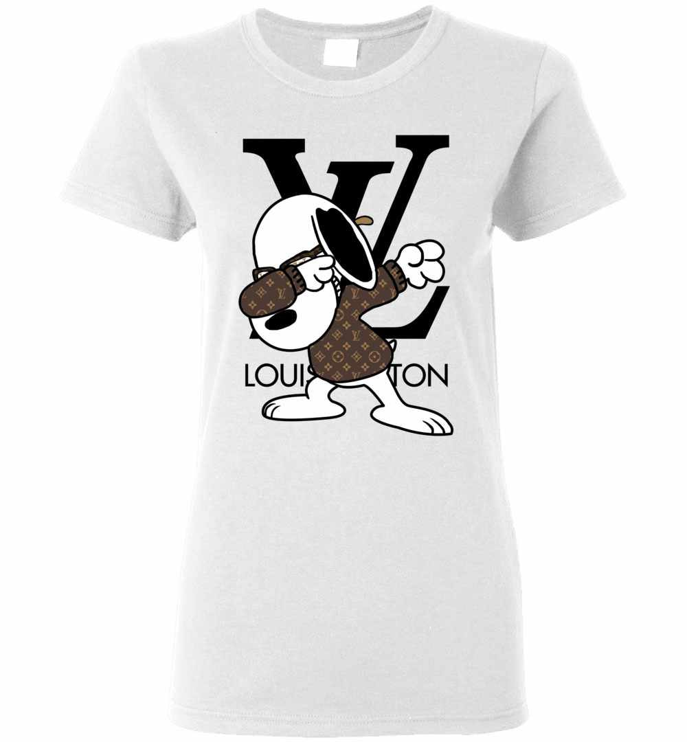 Inktee Store - Snoopy Louis Vuitton Dabbing Women'S T-Shirt Image