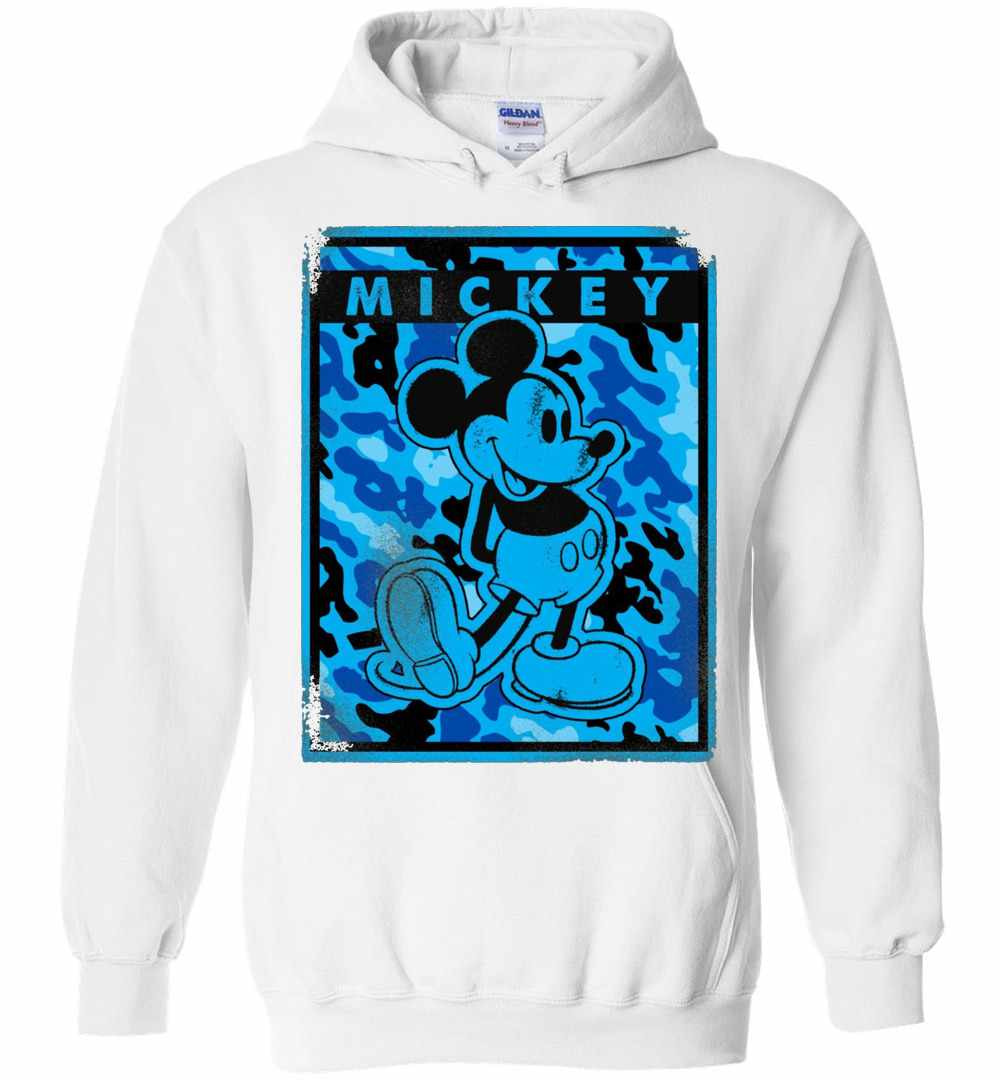 Inktee Store - Disney Blue Camo Mickey Mouse Nation Hoodies Image