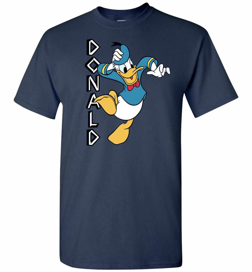 Inktee Store - Disney Donald Duck Jumping Men'S T-Shirt Image