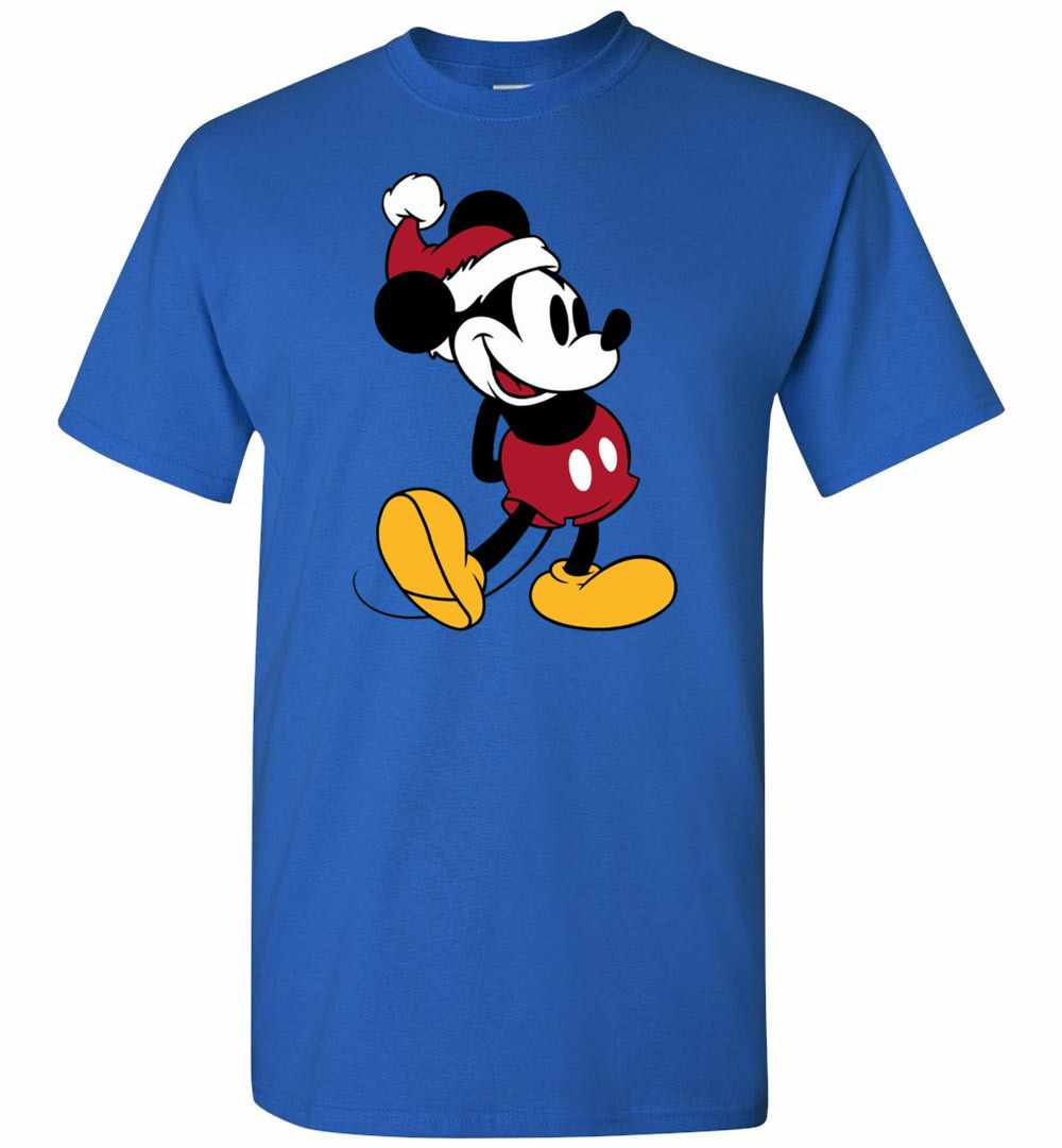 Inktee Store - Disney Classic Mickey Mouse Christmas Men'S T-Shirt Image