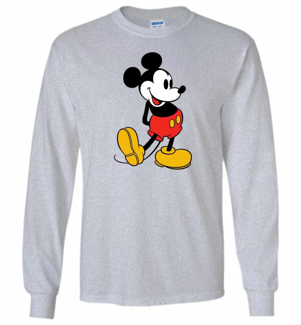Inktee Store - Disney Classic Mickey Mouse Long Sleeve T-Shirt Image