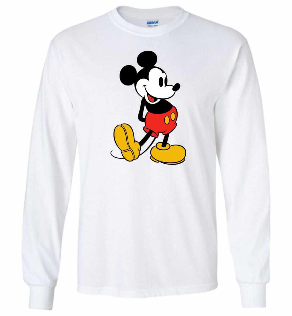 Inktee Store - Disney Classic Mickey Mouse Long Sleeve T-Shirt Image