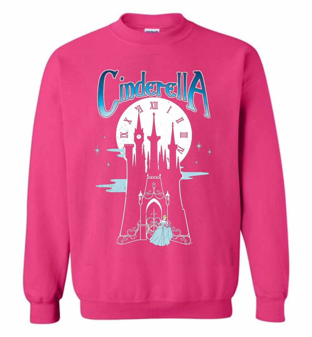 Inktee Store - Disney Cinderella Stroke Of Midnight Castle Graphic Sweatshirt Image