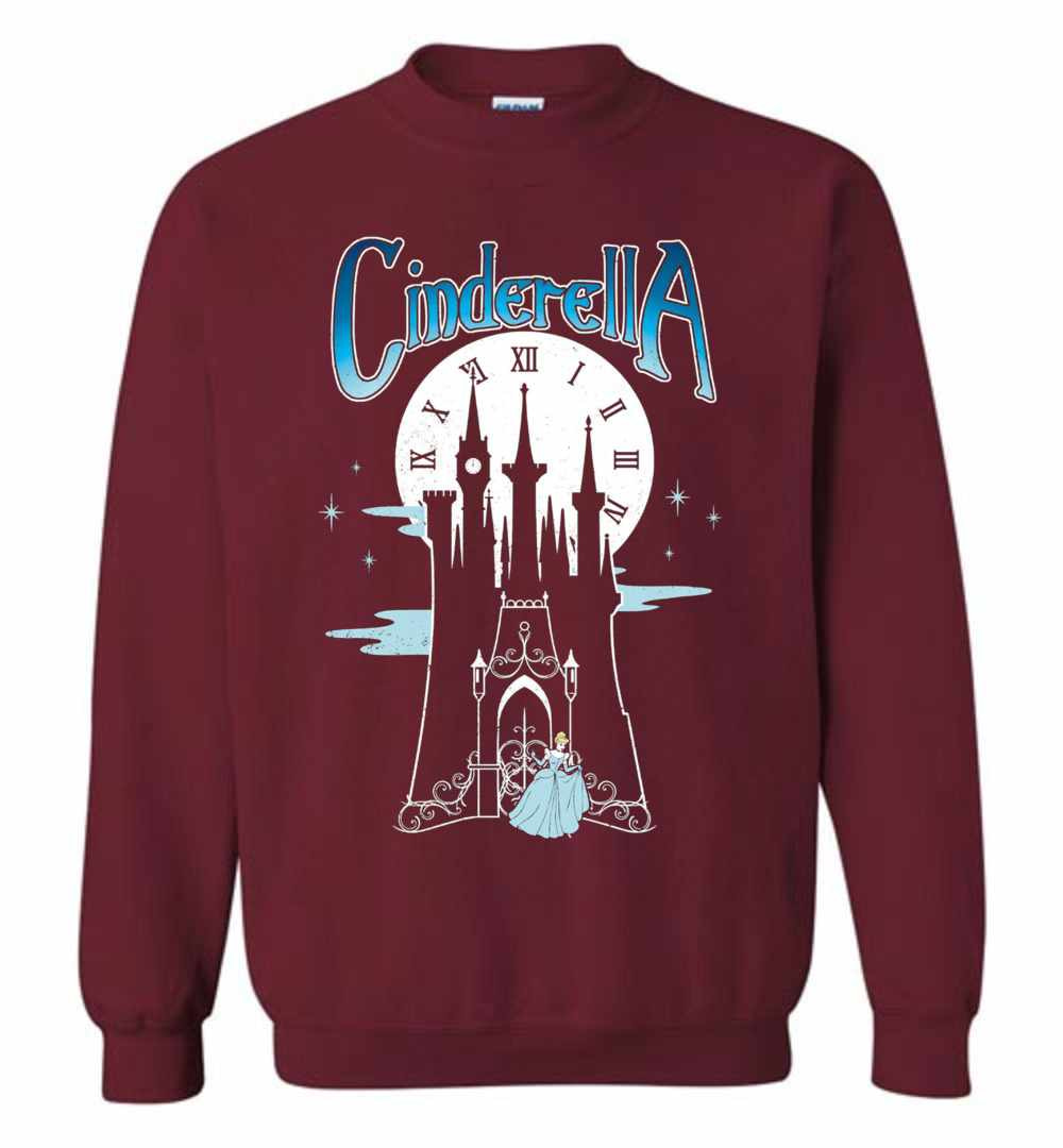 Inktee Store - Disney Cinderella Stroke Of Midnight Castle Graphic Sweatshirt Image