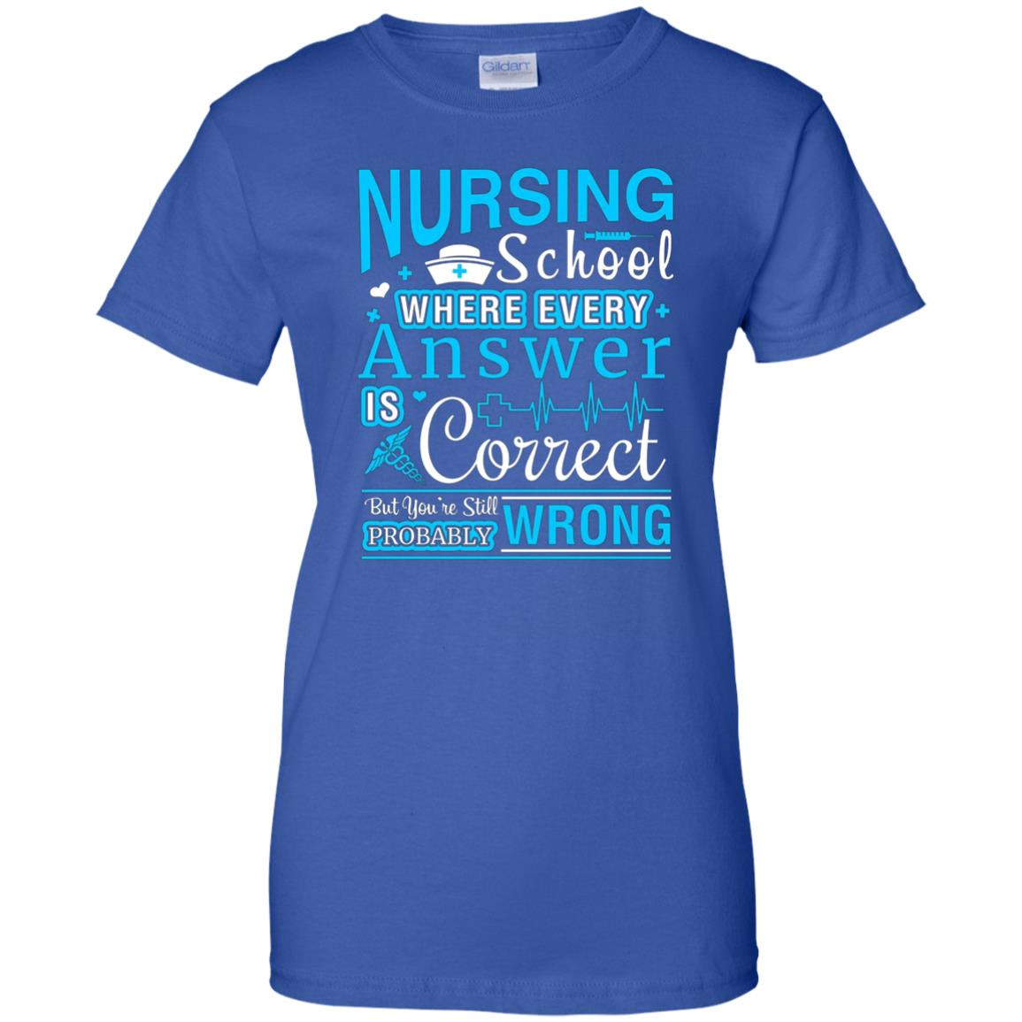Inktee Store - Mens Nursing School T-Shirt Funny Nurse Shirt Gift Rn T-Shirt Women’s T-Shirt Image