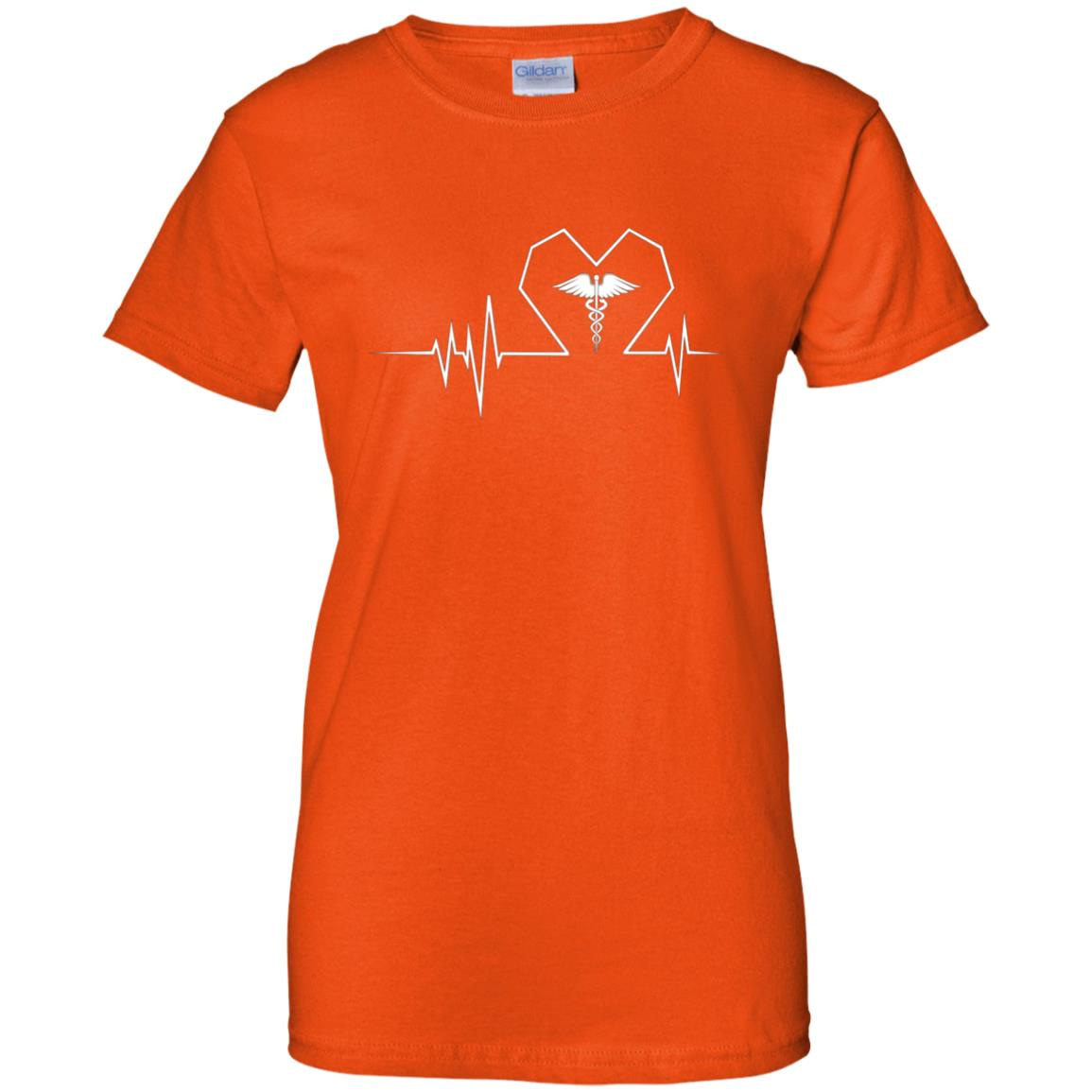 Inktee Store - Nurse Heartbeat Shirt Nursing Passionate Jobs Heart Beat Tee Women’s T-Shirt Image