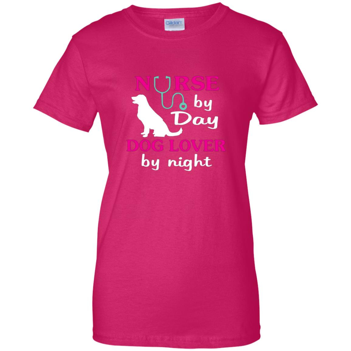Inktee Store - Nurse T-Shirt Funny Nursing Shirts Dog Lover Gifts Nurse Tee Women’s T-Shirt Image
