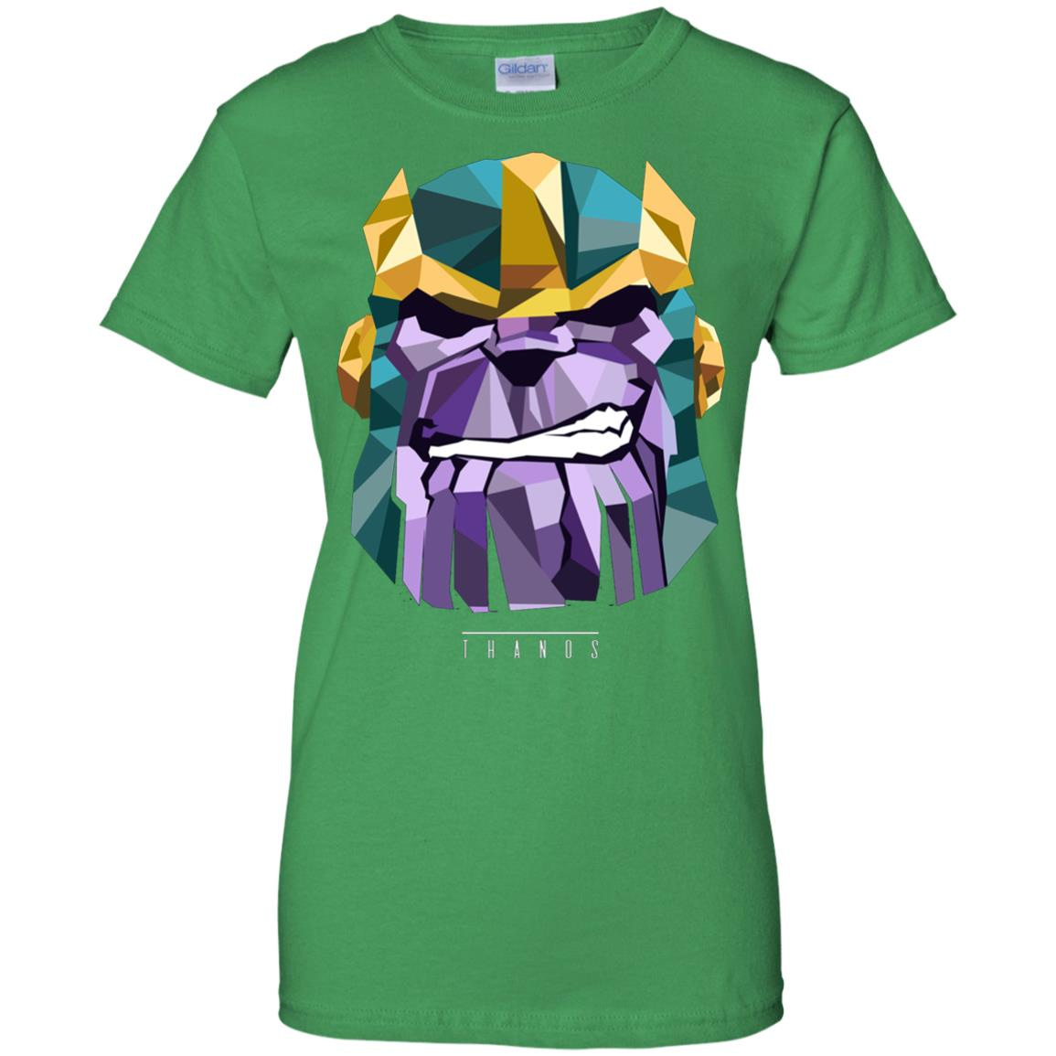 Inktee Store - Marvel Thanos Low Poly Geometric Art Head Women’s T-Shirt Image