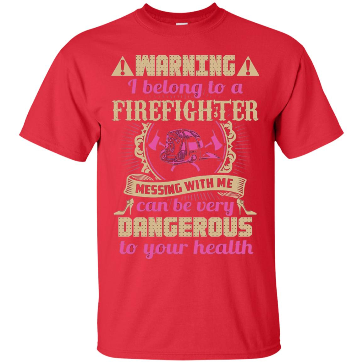 Inktee Store - I Belong To A Firefighter Men’s T-Shirt Image