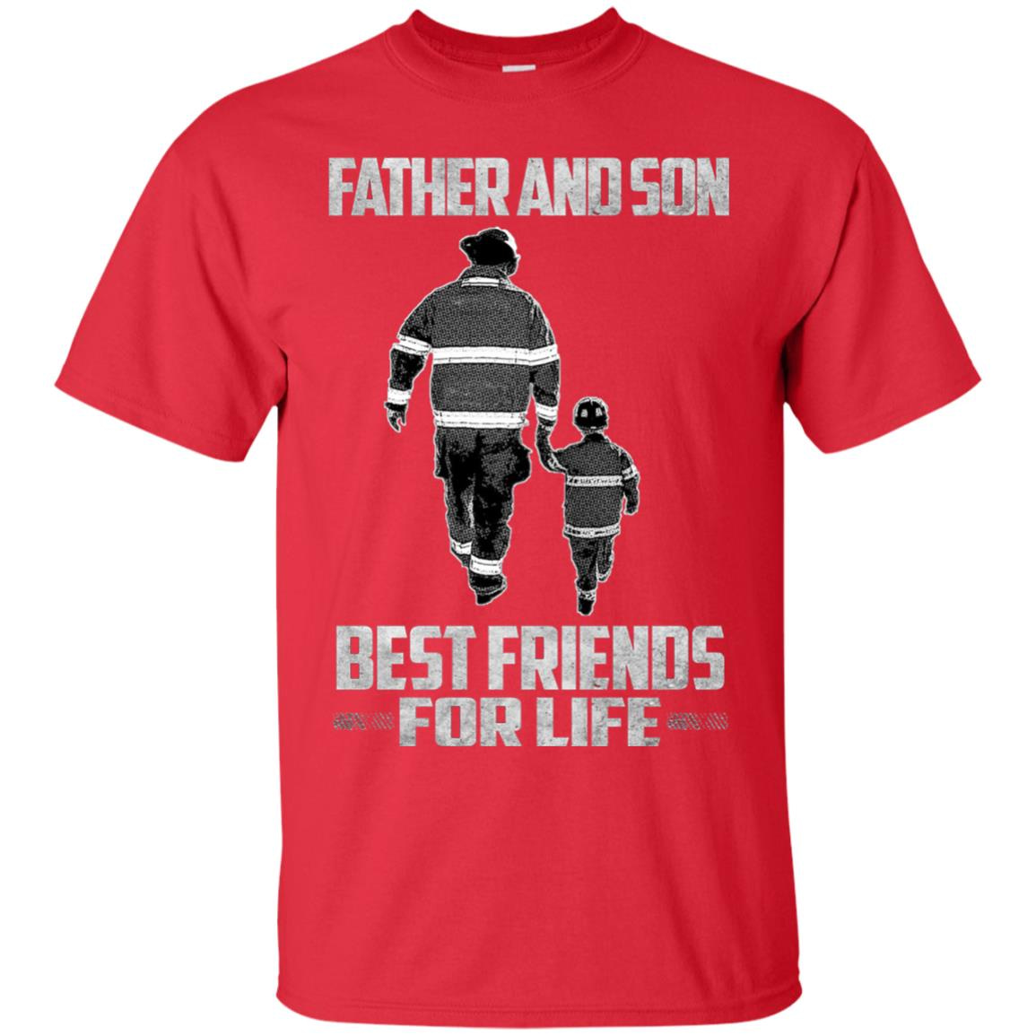 Inktee Store - Gift Christmas Firefighter Wife Daughter Son Father Mother Men’s T-Shirt Image