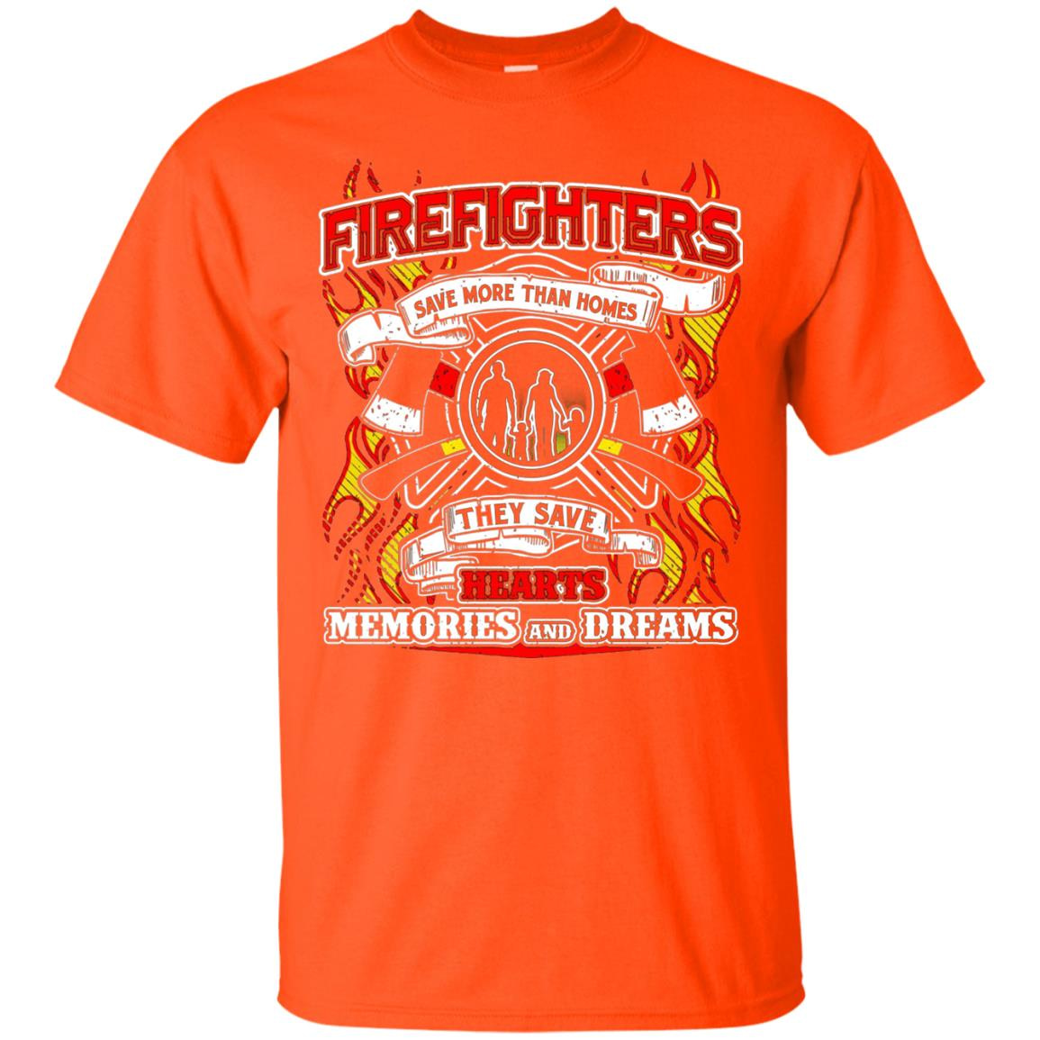 Inktee Store - Firefighters Save More Than Homes They Save Dreams Men’s T-Shirt Image