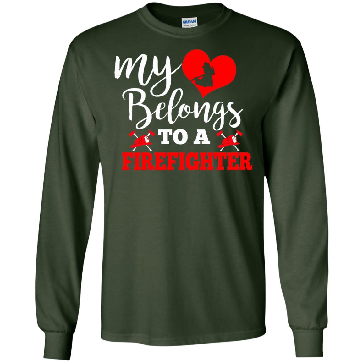 Inktee Store - Meaning Costume From Firefighter Husband For Wife Long Sleeve T-Shirt Image