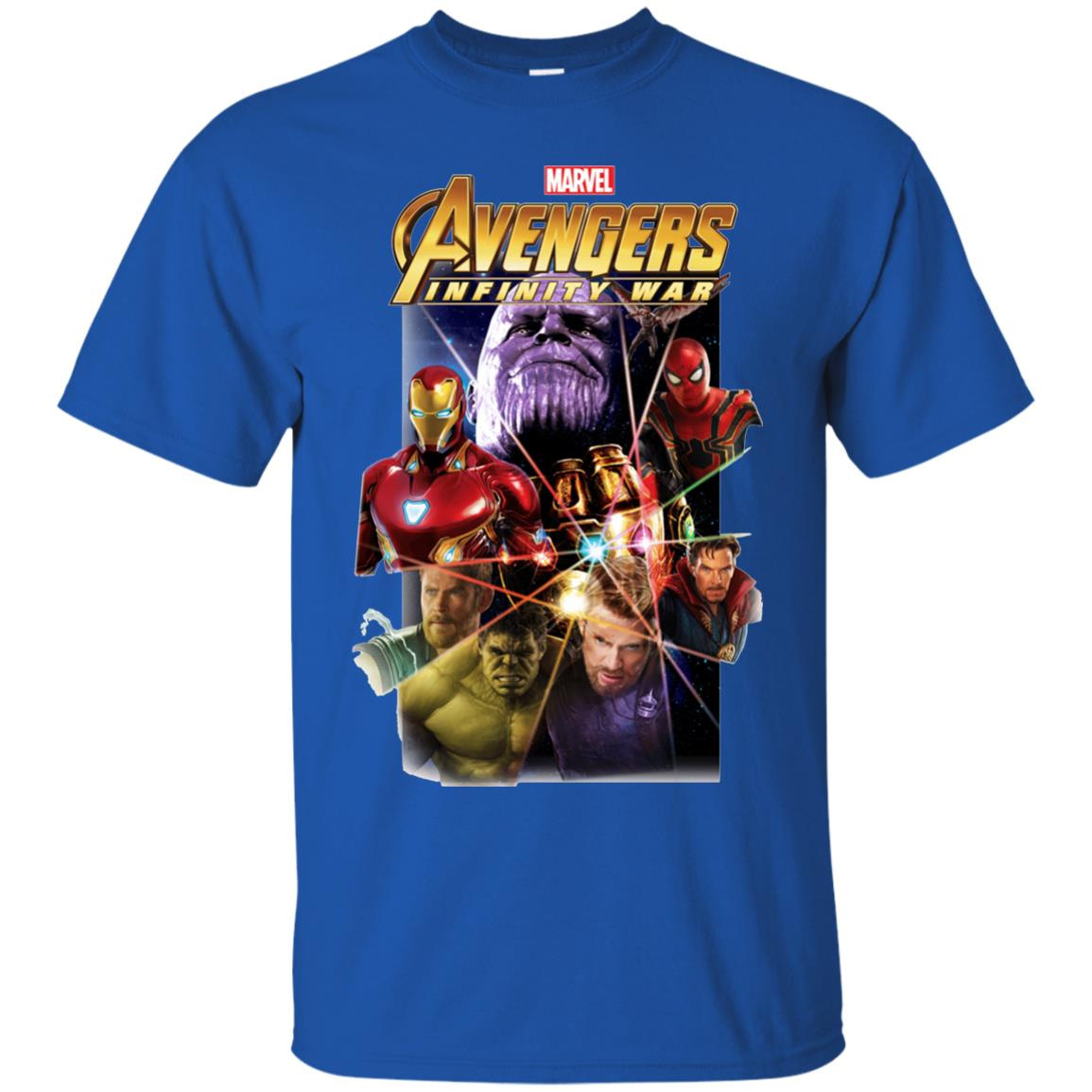 Inktee Store - Marvel Avengers Infinity War Gauntlet Prism Men’s T-Shirt Image