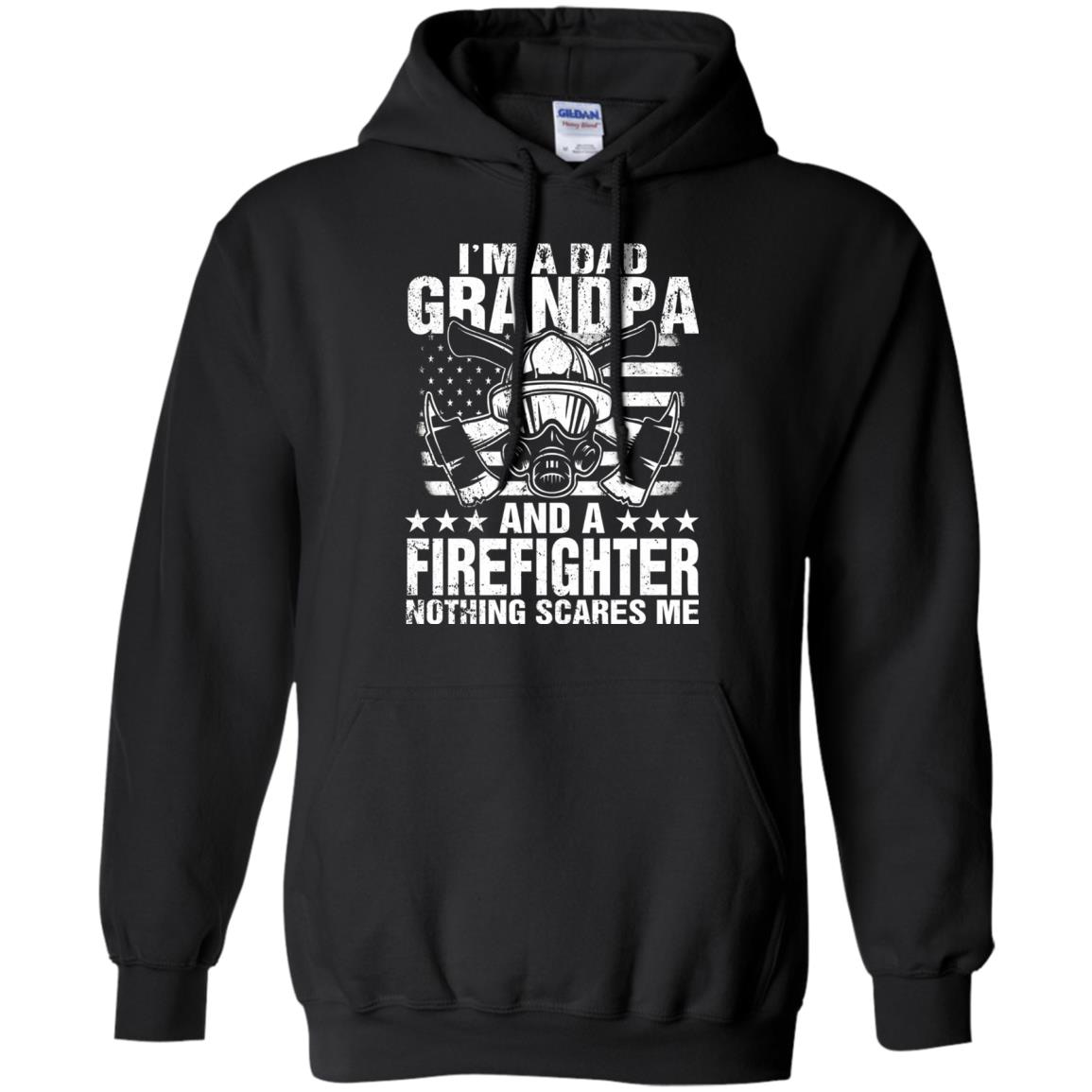 Inktee Store - Im A Dad Grandpa Firefighter Fathers Day Gift Hoodies Image