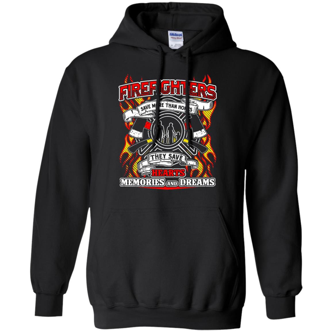Inktee Store - Firefighters Save More Than Homes They Save Dreams Hoodies Image