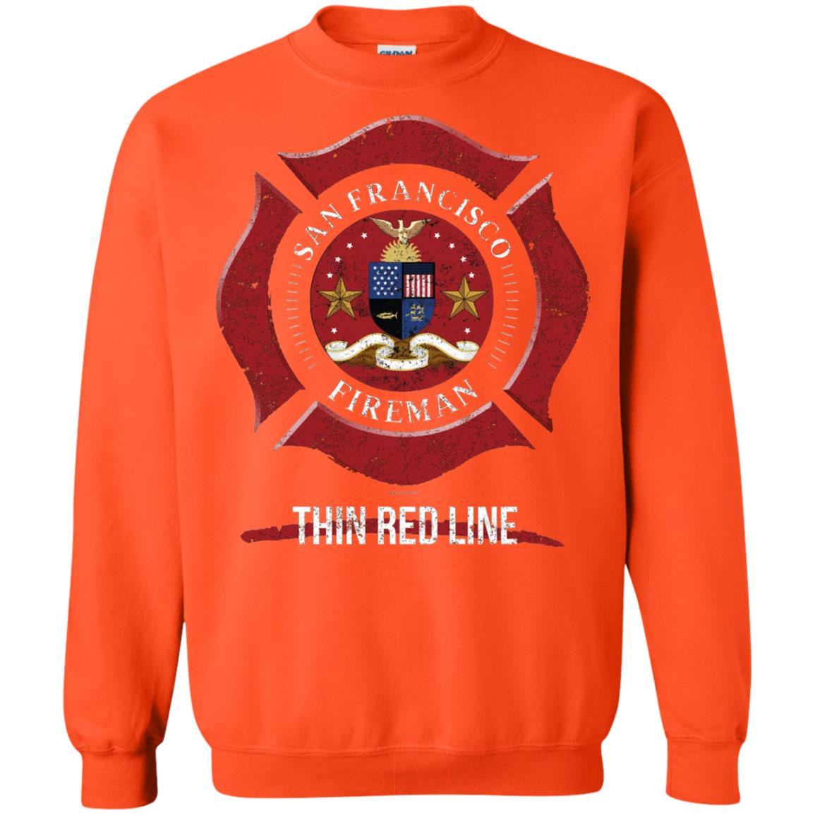 Inktee Store - San Francisco California San Francisco Firefighter Sweatshirt Image