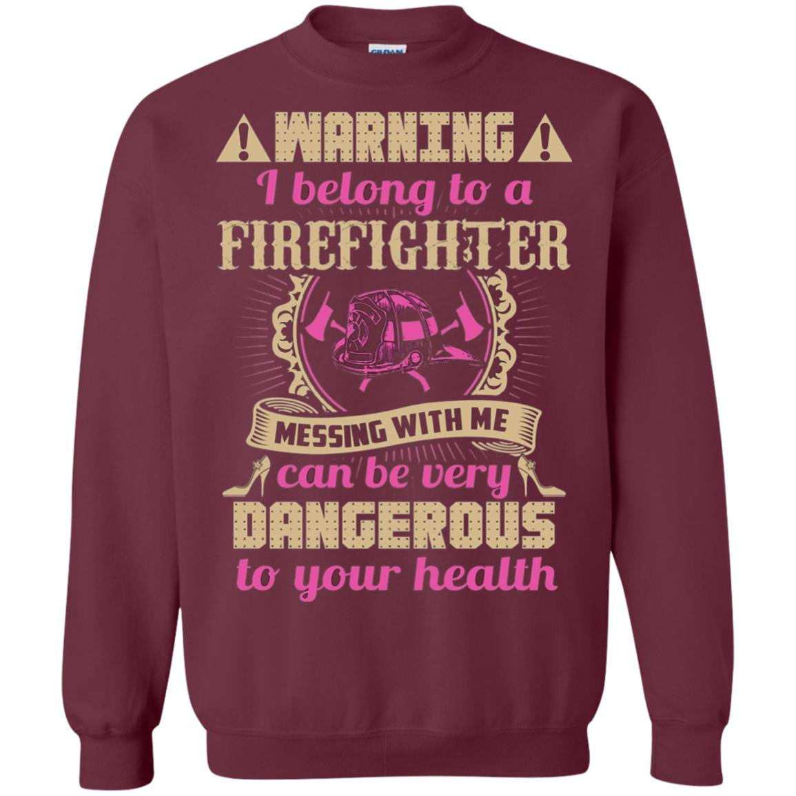 Inktee Store - I Belong To A Firefighter Sweatshirt Image