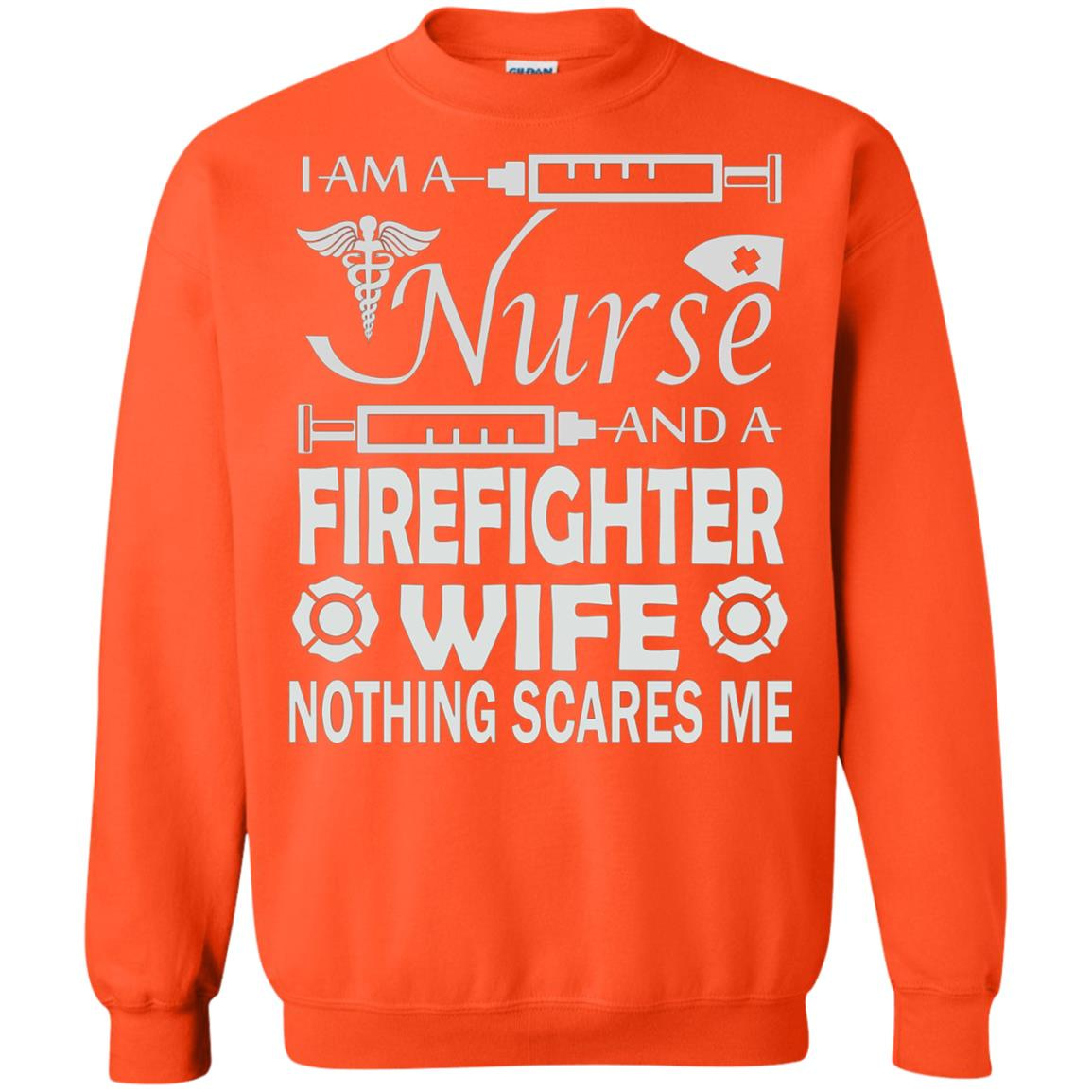 Inktee Store - I Am A Nurse And A Firefighter Wife Sweatshirt Image
