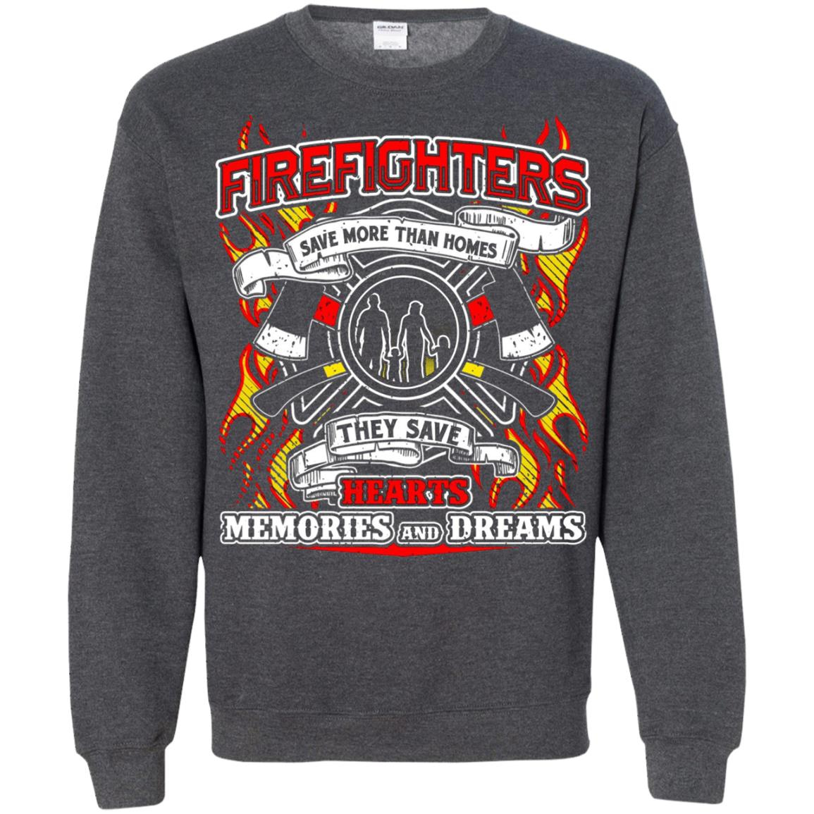 Inktee Store - Firefighters Save More Than Homes They Save Dreams Sweatshirt Image