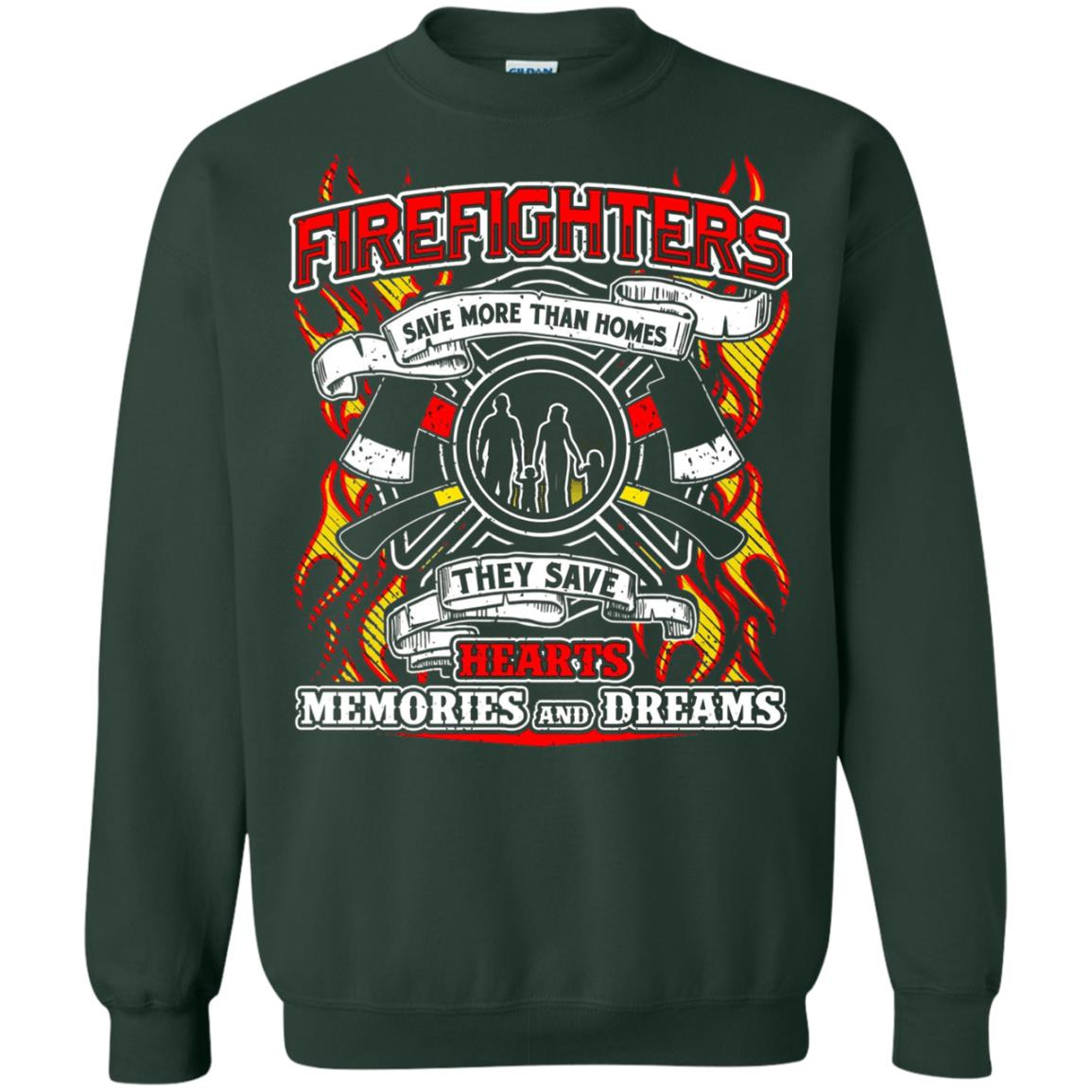 Inktee Store - Firefighters Save More Than Homes They Save Dreams Sweatshirt Image