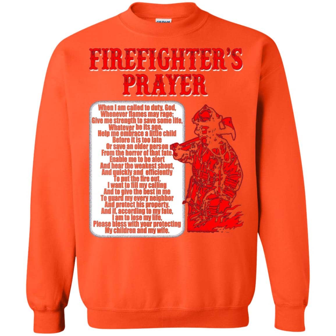 Inktee Store - Firefighters Prayer - Firefighting Sweatshirt Image