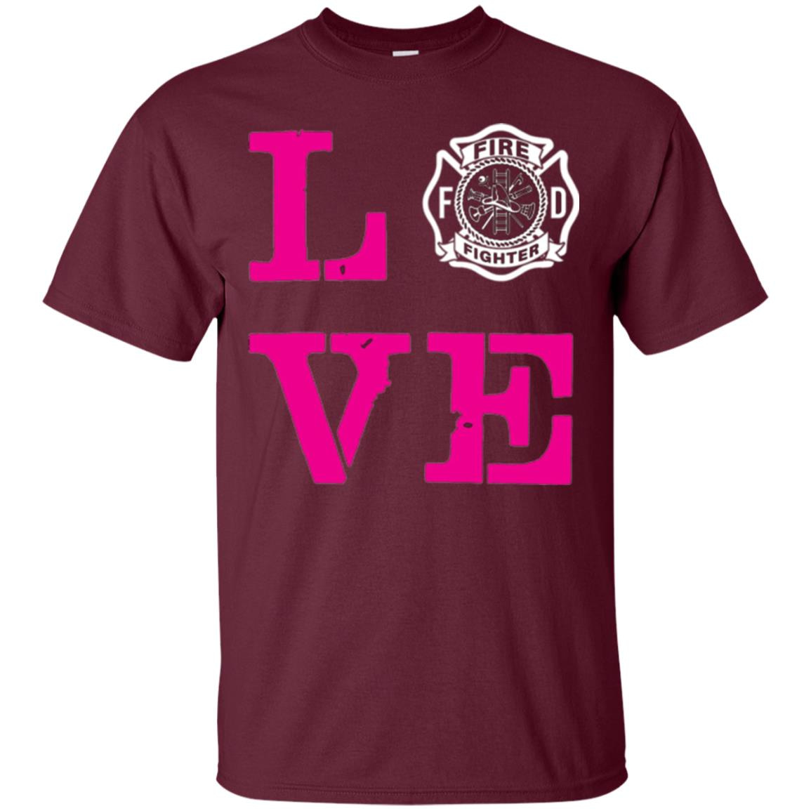 Inktee Store - Firefighter Wife Love Fireman Men’s T-Shirt Image