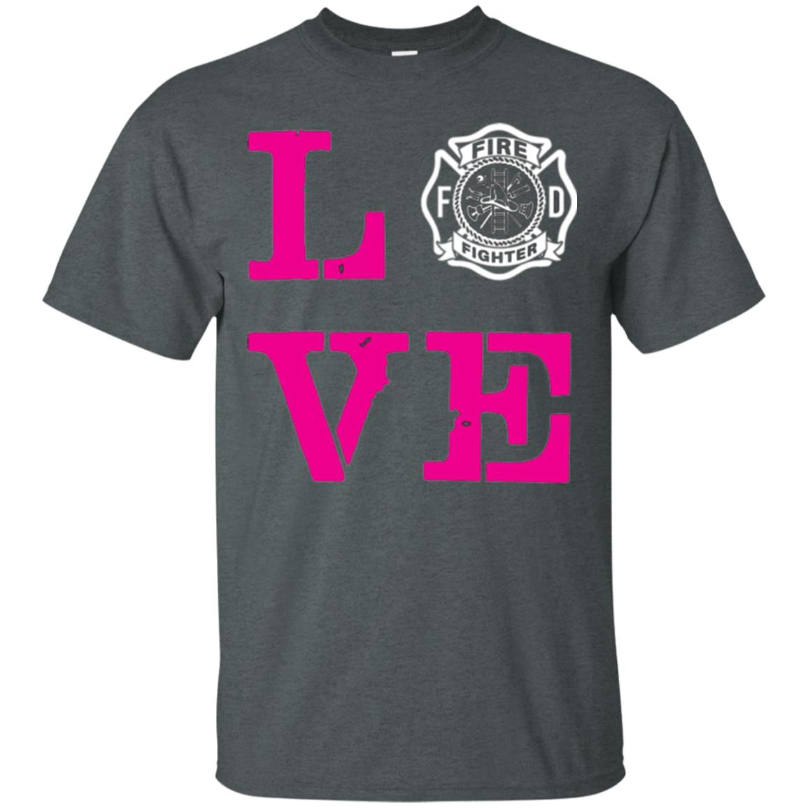 Inktee Store - Firefighter Wife Love Fireman Men’s T-Shirt Image