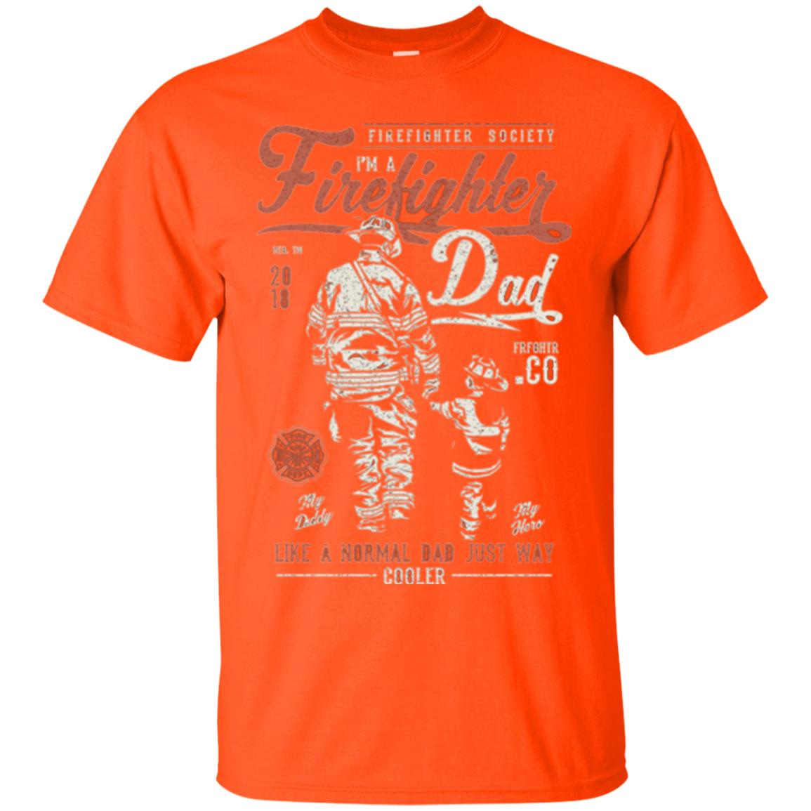 Inktee Store - Firefighter Dad - Vintage Fireman Gift Men’s T-Shirt Image