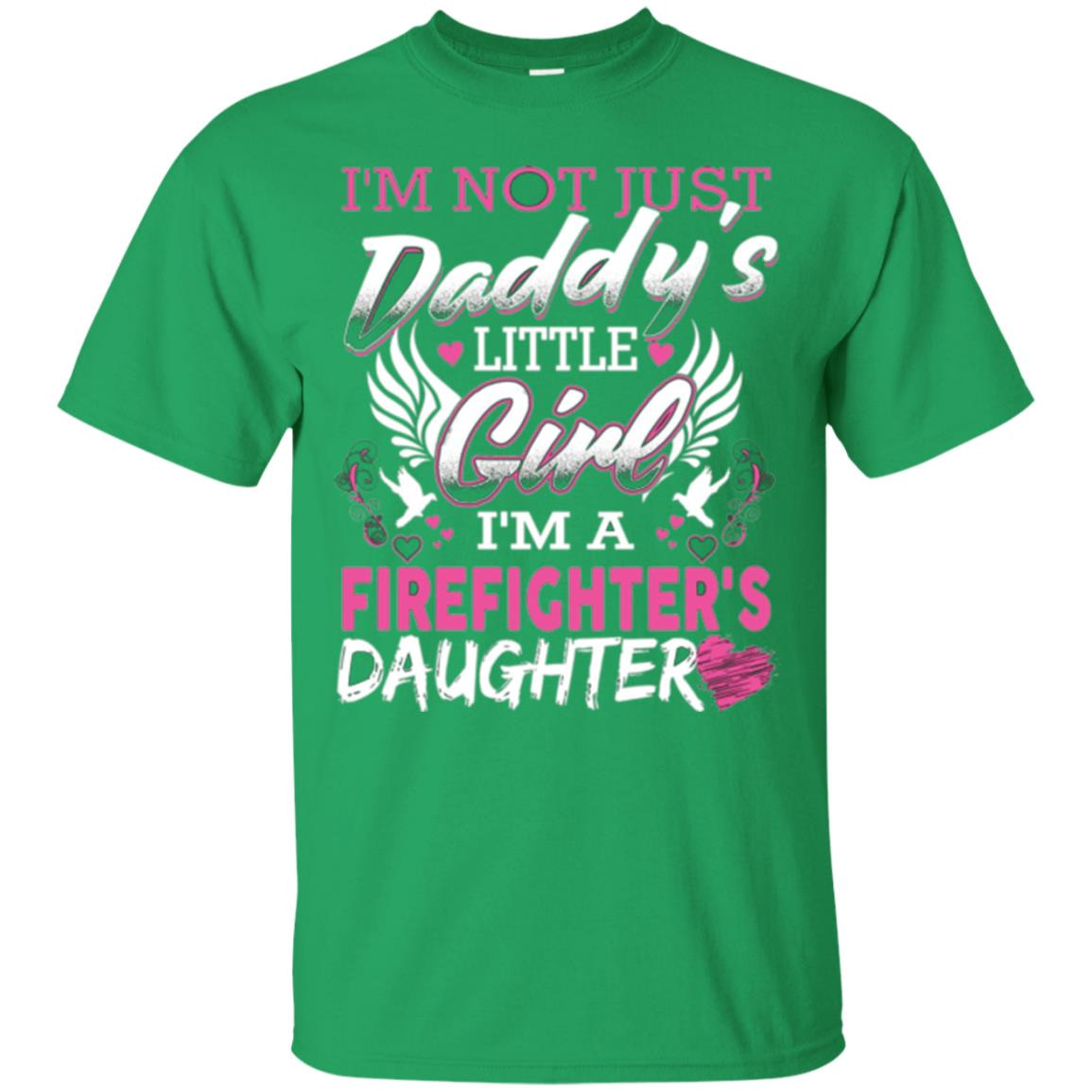 Inktee Store - Firefighter Daddy Little Girl Firefighter Daughter Men’s T-Shirt Image