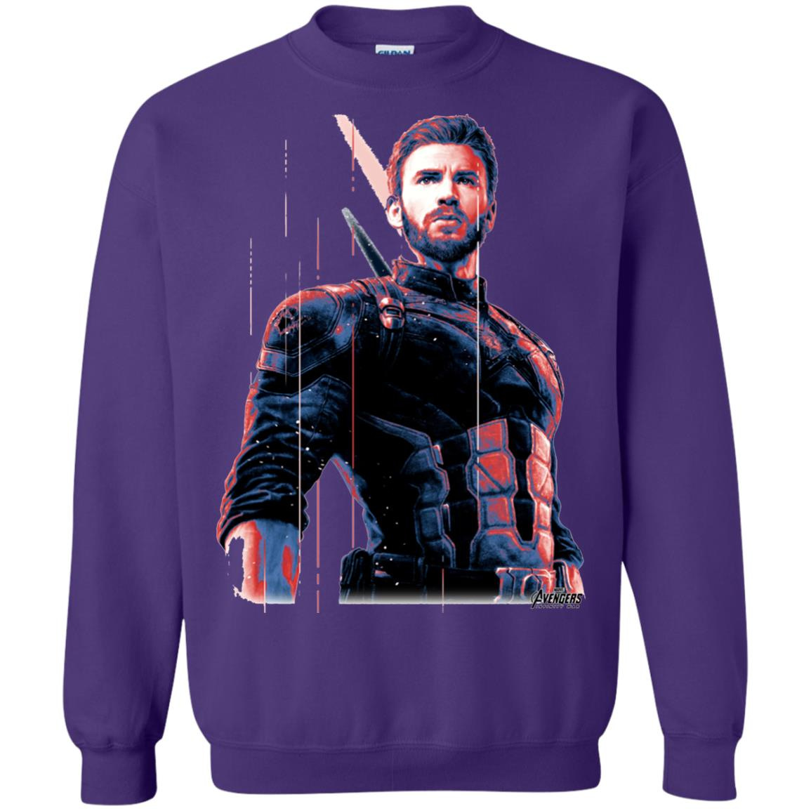 Inktee Store - Marvel Infinity War Captain America Pose Sweatshirt Image