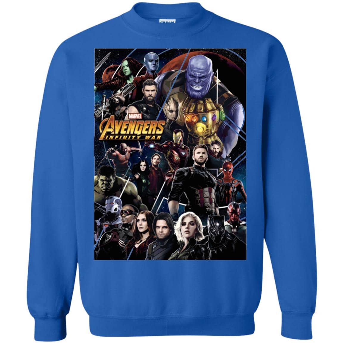 Inktee Store - Marvel Avengers Infinity War Group Poster Sweatshirt Image