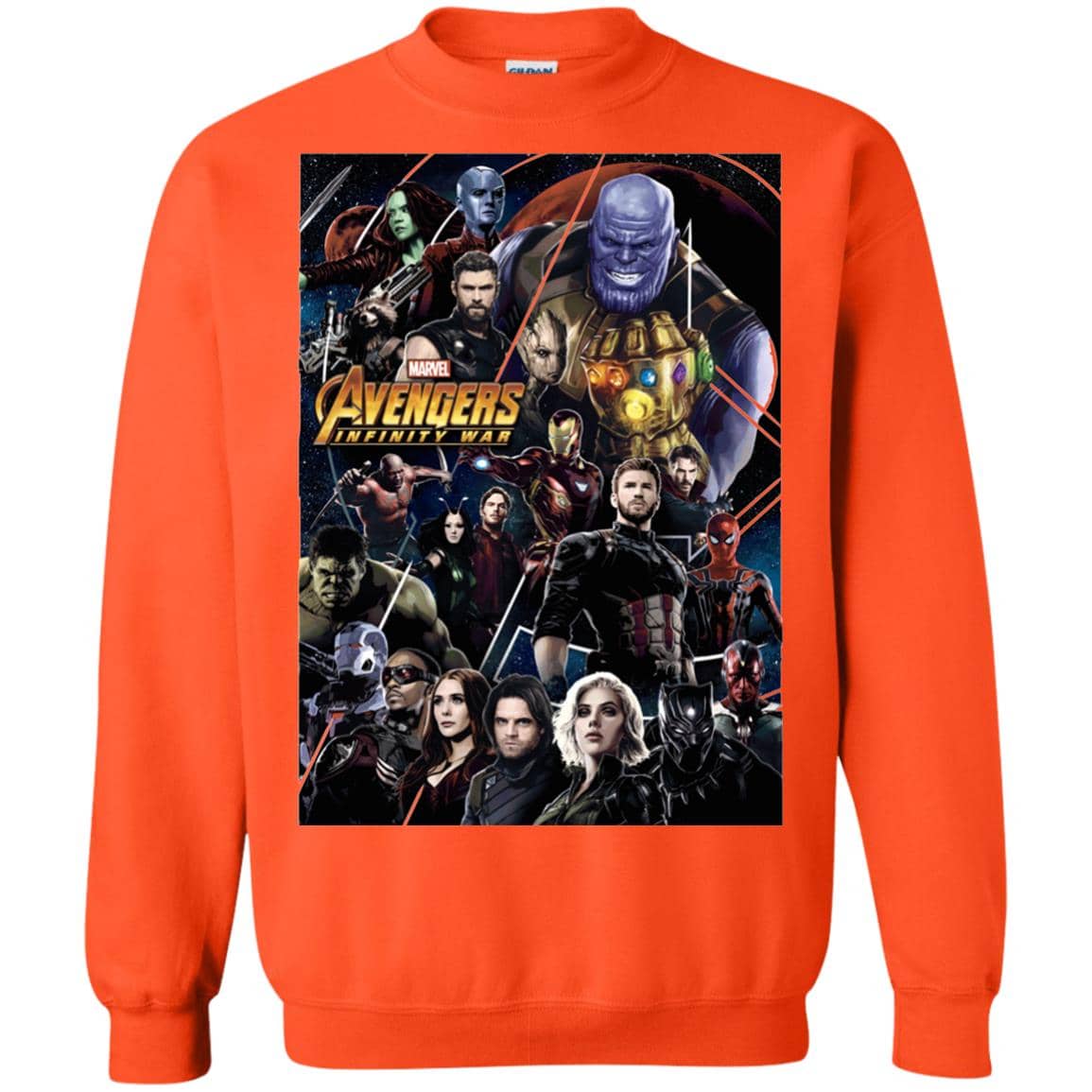 Inktee Store - Marvel Avengers Infinity War Group Poster Sweatshirt Image