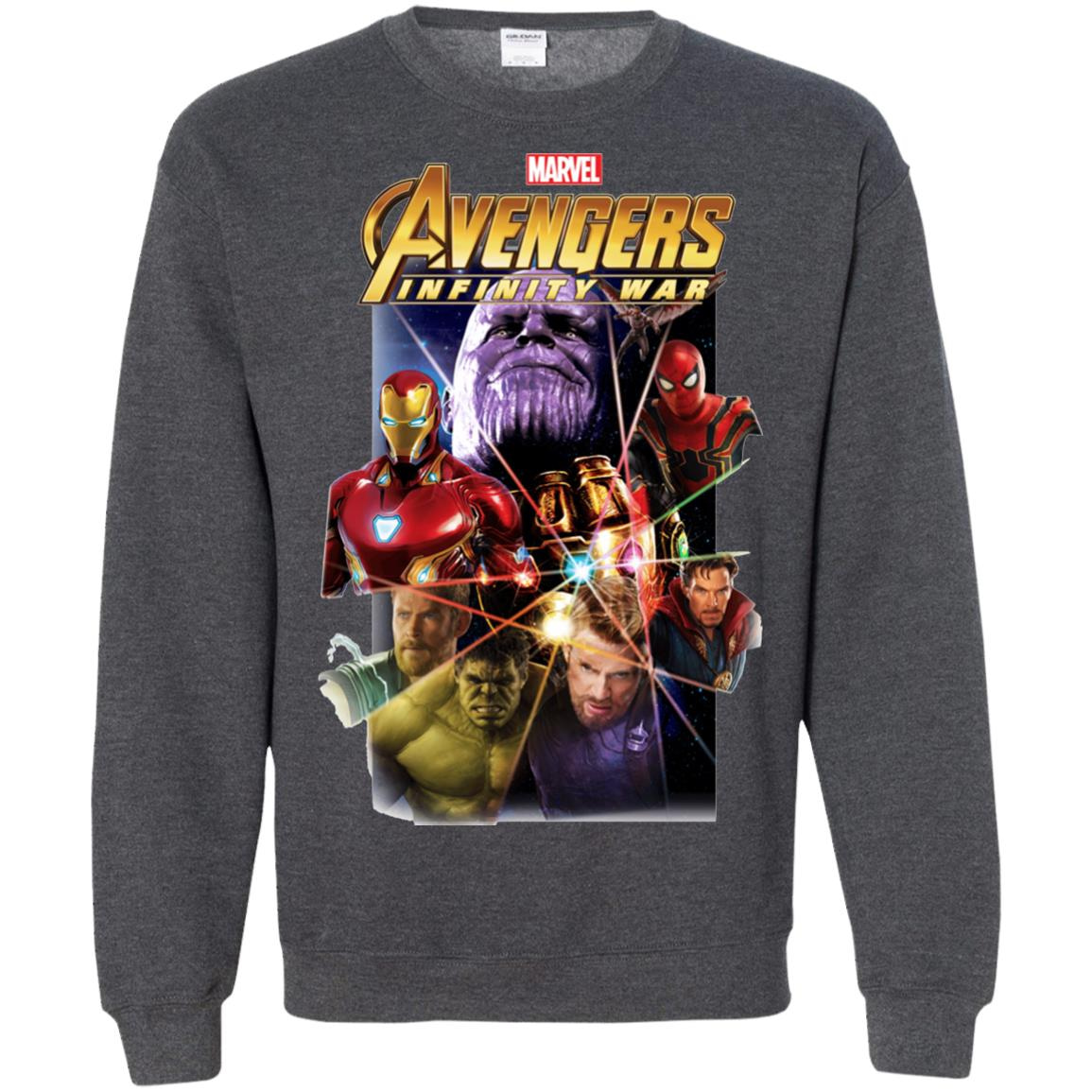 Inktee Store - Marvel Avengers Infinity War Gauntlet Prism Sweatshirt Image