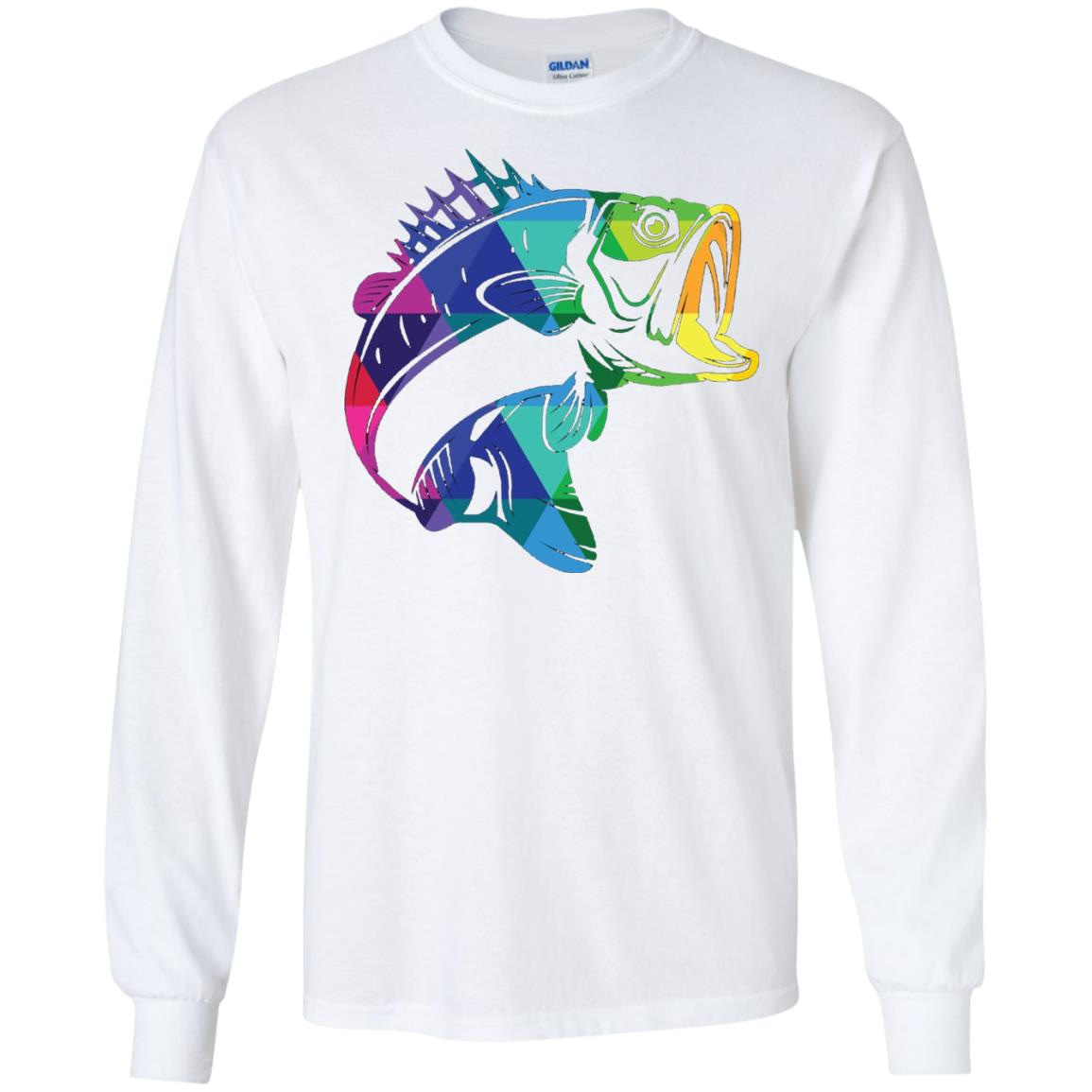 Inktee Store - Fishing For Bass Fisherman Fishing Gifts Long Sleeve T-Shirt Image
